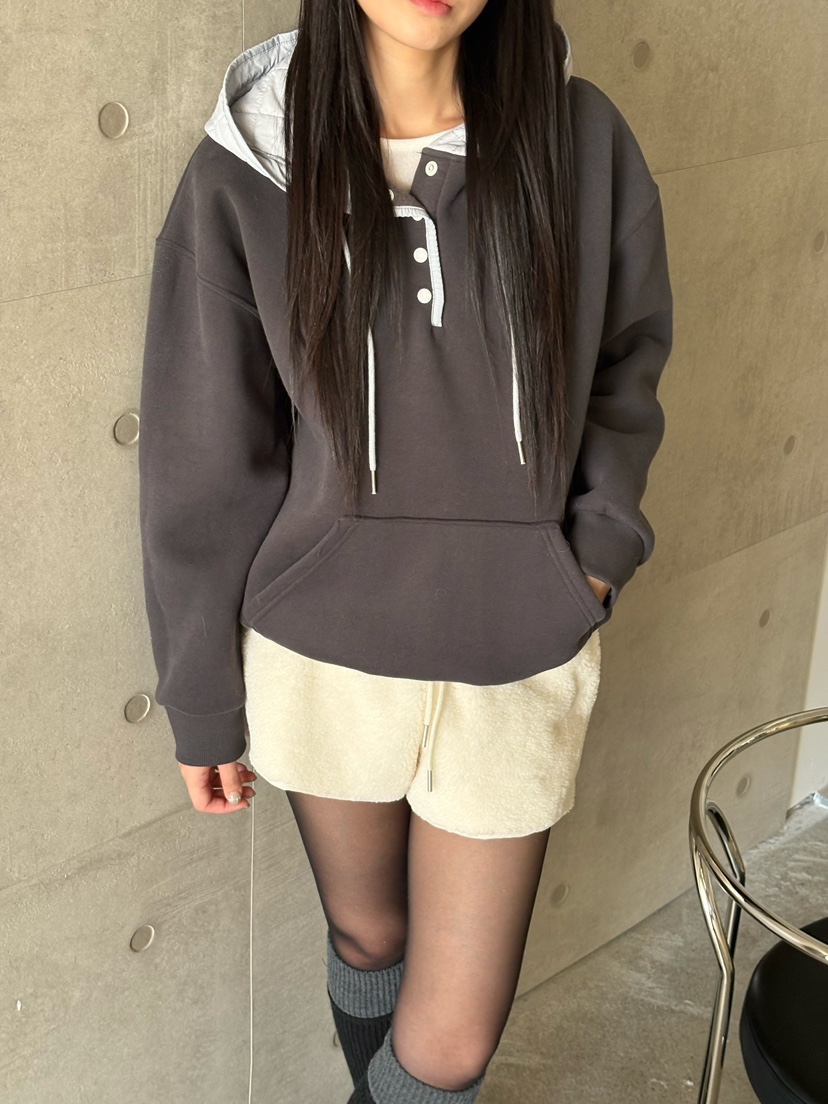 Verbena東大門㊣代購女士新品休閑25秋冬時尚真品推薦衛衣兜帽Verbena衛衣