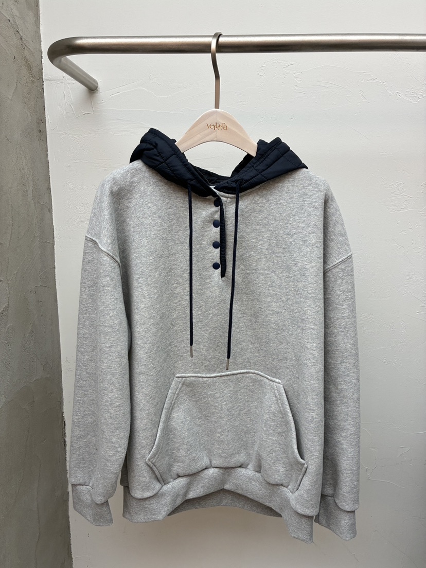 Verbena東大門㊣代購女士新品休閑25秋冬時尚真品推薦衛衣兜帽Verbena衛衣圖色1