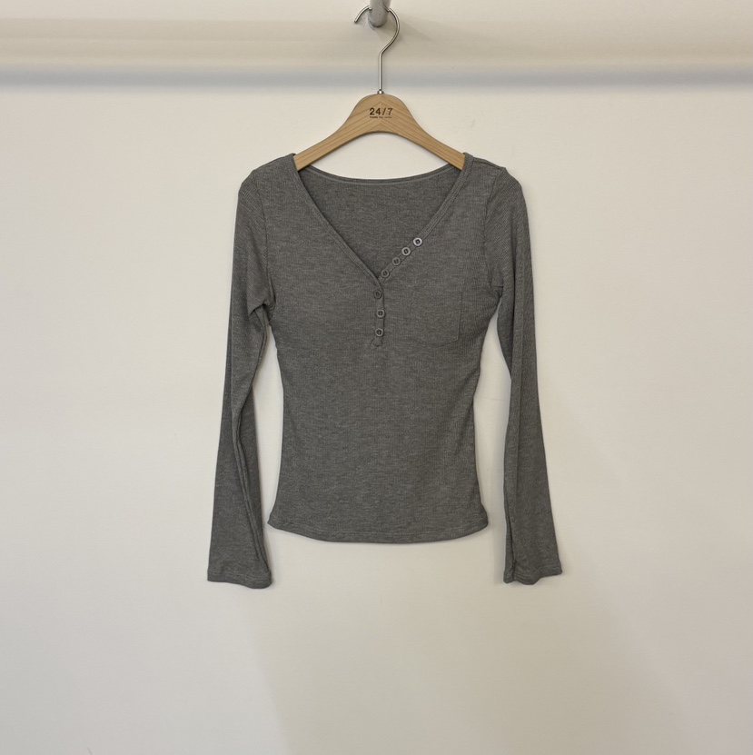 TWENTY FOUR SEVEN24-7韓國代購㊣女裝新品推薦真品長袖T恤TEWNTY FOUR SEVEN24-7長袖T恤圖色2