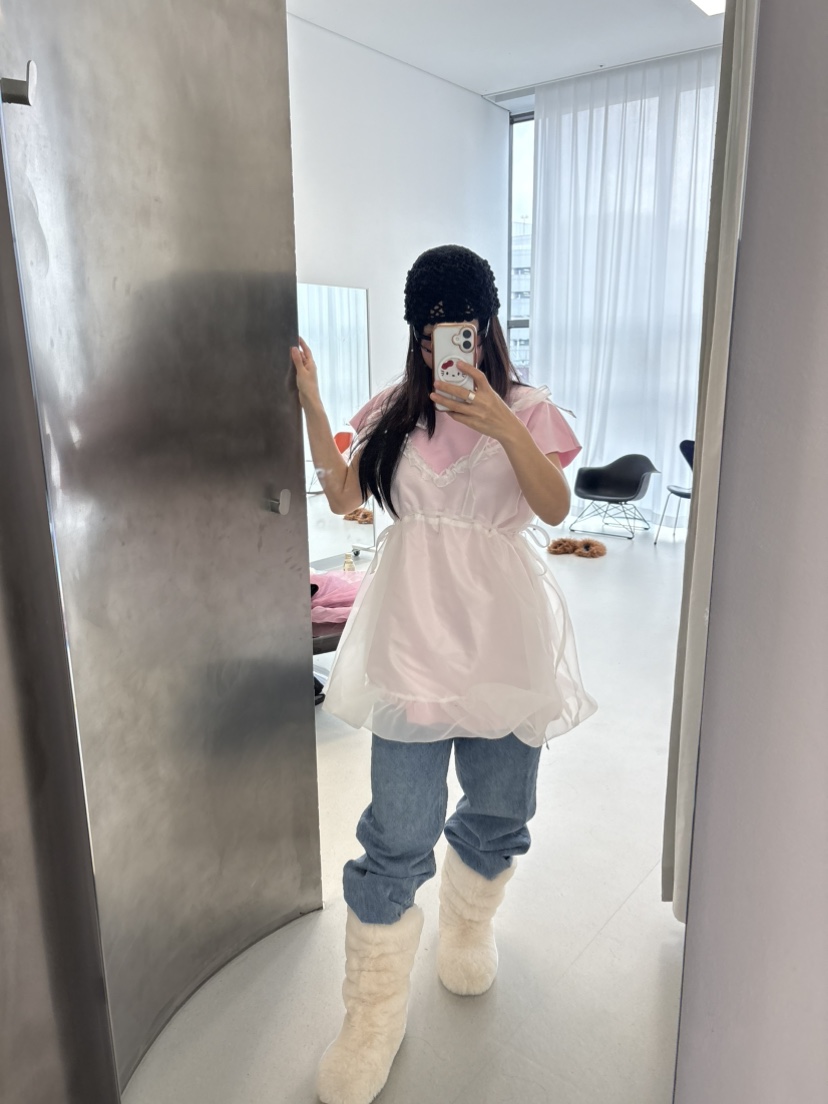 PLATFORM-L韓國代購㊣女士新款真品推薦人氣休閑25秋冬連衣裙PLATFORM連衣裙