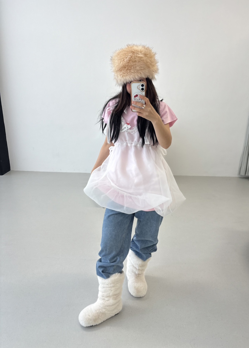 PLATFORM-L韓國代購㊣女士新款真品推薦人氣休閑25秋冬連衣裙PLATFORM連衣裙