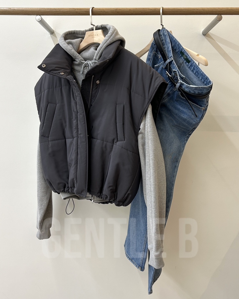 GENTLE B/LOVENTINA東大門㊣直郵女裝新品職業25秋冬馬甲填充GENTLE B/LOVENTINA馬甲