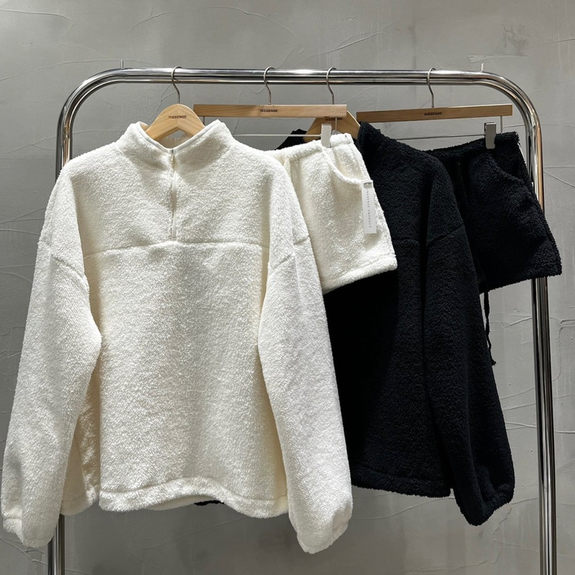 INSSENSE-A韓國直郵㊣女士新款推薦職業人氣時尚衛衣拉鏈絨INSSENSE-A衛衣