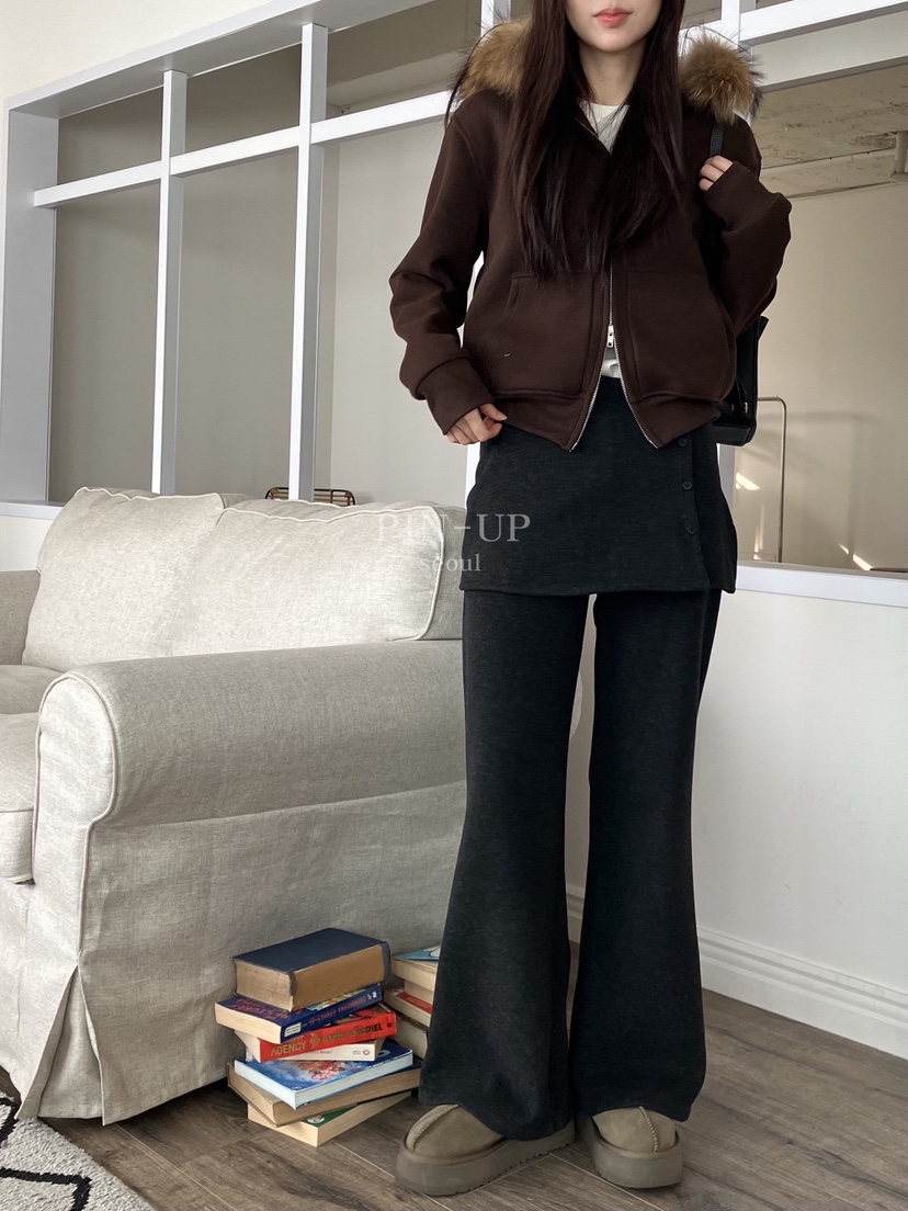 PIN-UP韓國代購㊣女士新品時尚真品25秋冬人氣熱賣裙褲喇叭PIN-UP裙褲