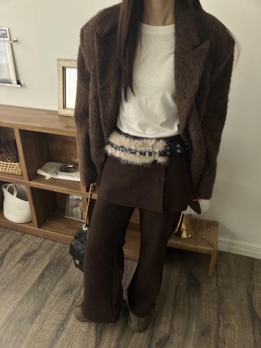 PIN-UP韓國代購㊣女士新品時尚真品25秋冬人氣熱賣裙褲喇叭PIN-UP裙褲