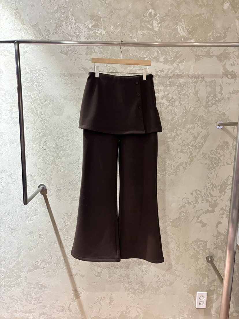 PIN-UP韓國代購㊣女士新品時尚真品25秋冬人氣熱賣裙褲喇叭PIN-UP裙褲圖色1