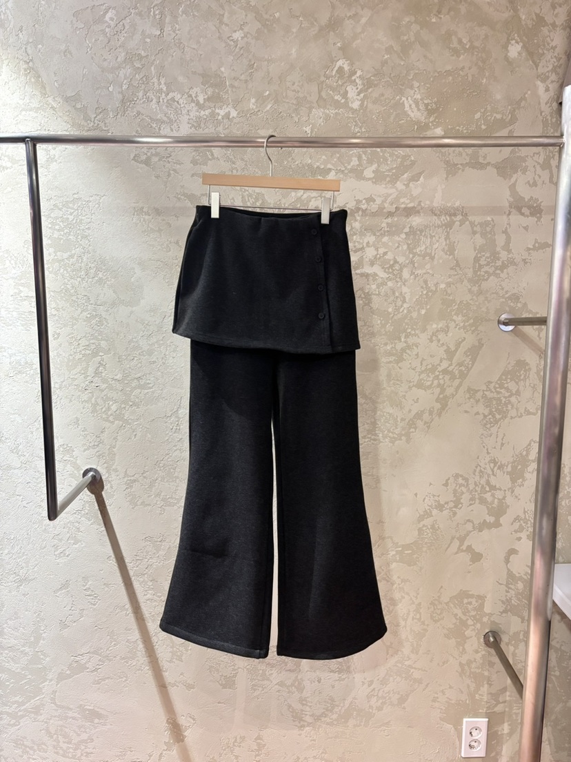 PIN-UP韓國代購㊣女士新品時尚真品25秋冬人氣熱賣裙褲喇叭PIN-UP裙褲圖色2