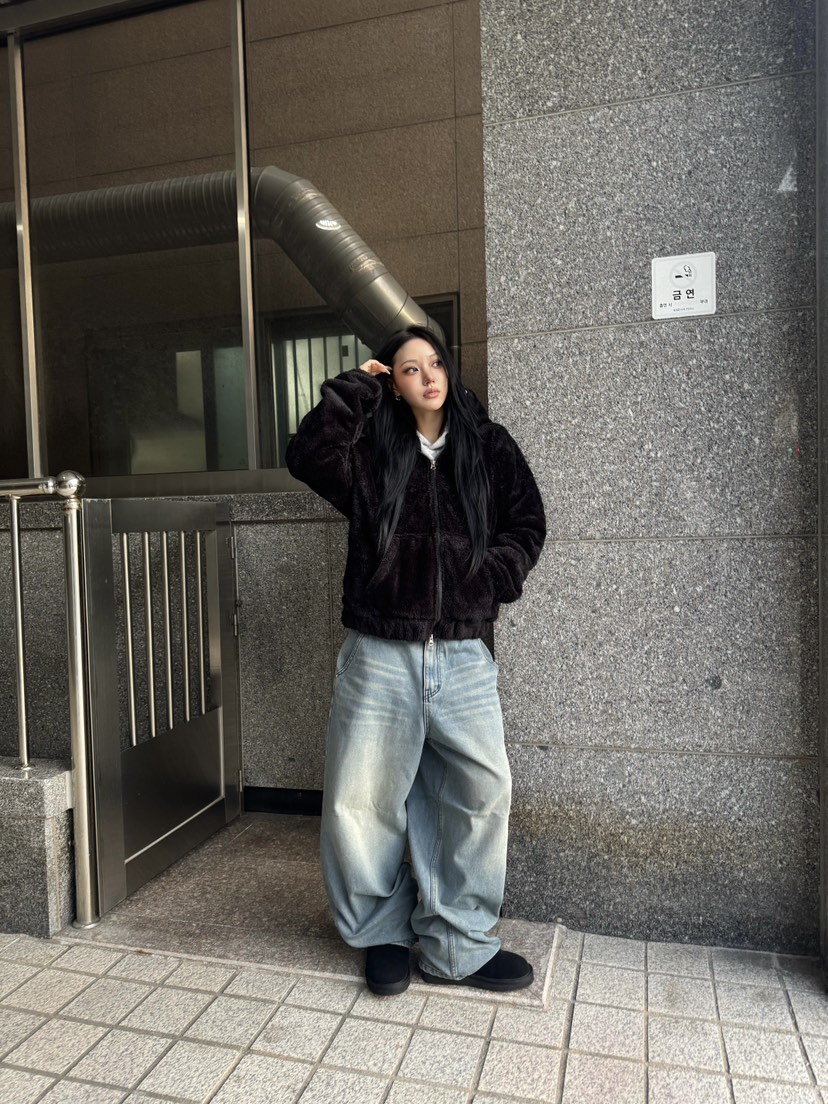 SEEOT東大門㊣實拍女裝新款25秋冬推薦人氣職業厚正裝褲羊皮SEEOT厚正裝褲