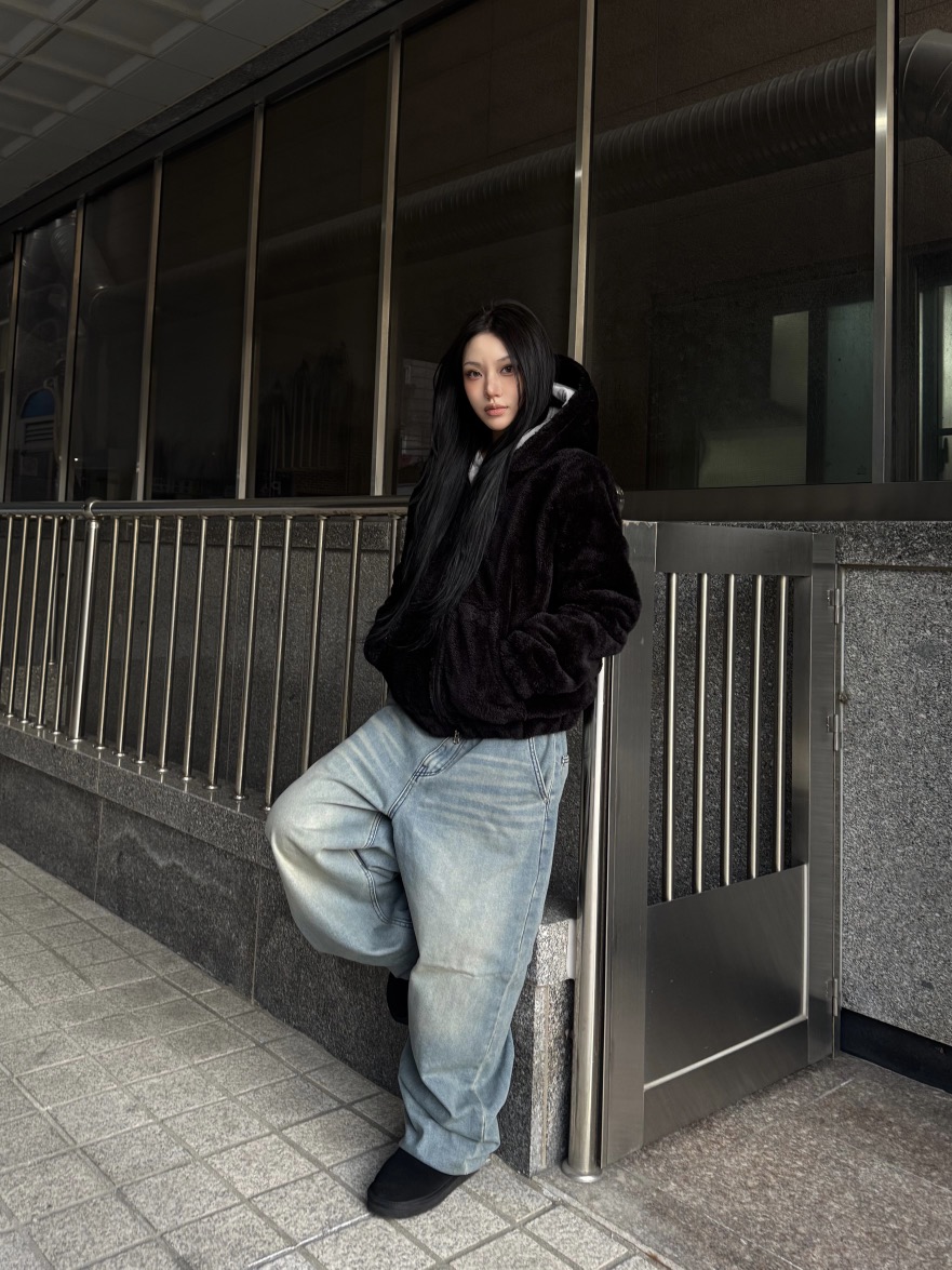 SEEOT東大門㊣實拍女裝新款25秋冬推薦人氣職業厚正裝褲羊皮SEEOT厚正裝褲