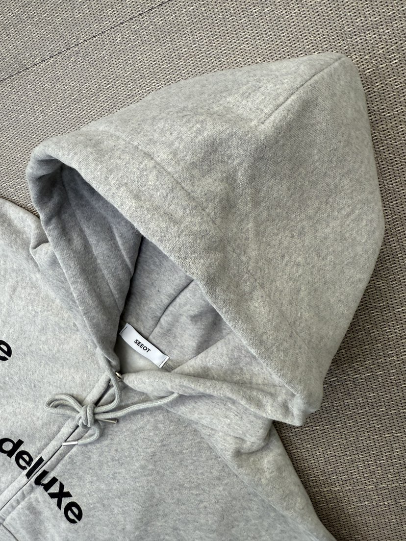 SEEOT東大門㊣實拍女裝新款休閑熱賣人氣職業夾克連帽拉鏈衫SEEOT夾克