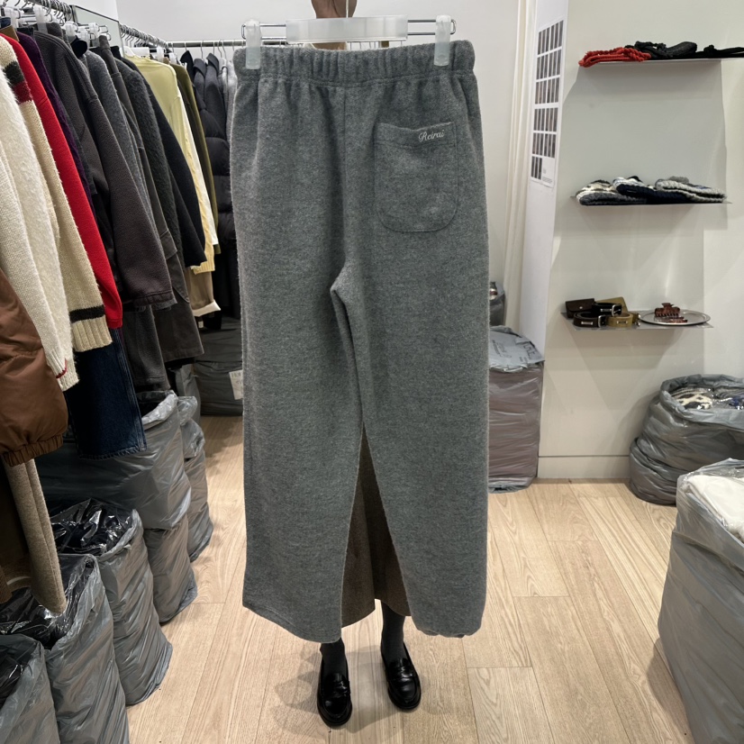 REIRAI東大門㊣實拍女裝新品真品人氣推薦休閑褲毛圈加絨羊毛Reirai休閑褲