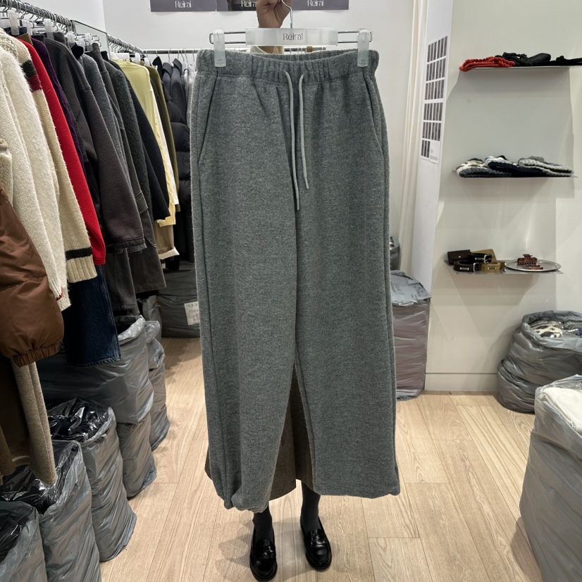 REIRAI東大門㊣實拍女裝新品真品人氣推薦休閑褲毛圈加絨羊毛Reirai休閑褲圖色3