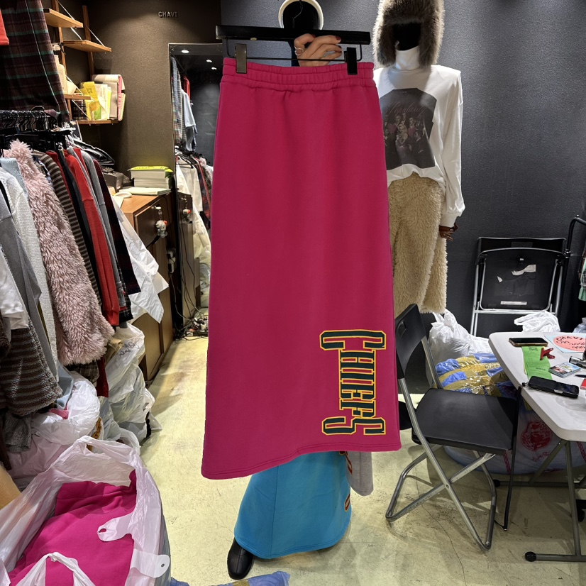 CHAVI韓國代購㊣女士新品真品25秋冬職業時尚推薦熱賣長裙加絨CHAVI長裙圖色2