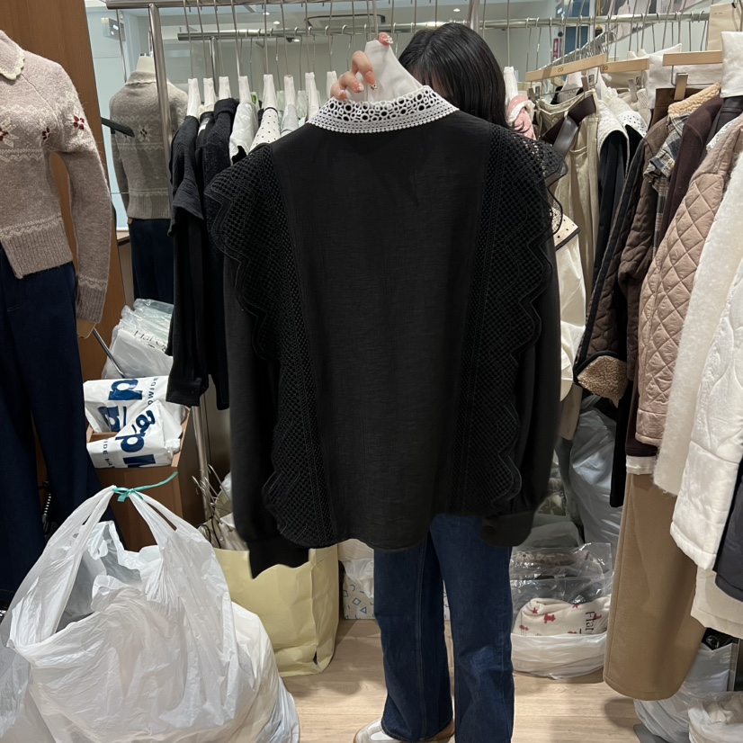 OGI韓國代購㊣女士新品職業真品熱賣休閑25秋冬人氣襯衫蕾絲衫FLat OGI襯衫/蕾絲衫
