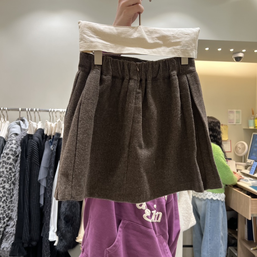 BY FLOW韓國直郵㊣女士新品25秋冬休閑職業推薦人氣裙褲格子BY FLOW裙褲