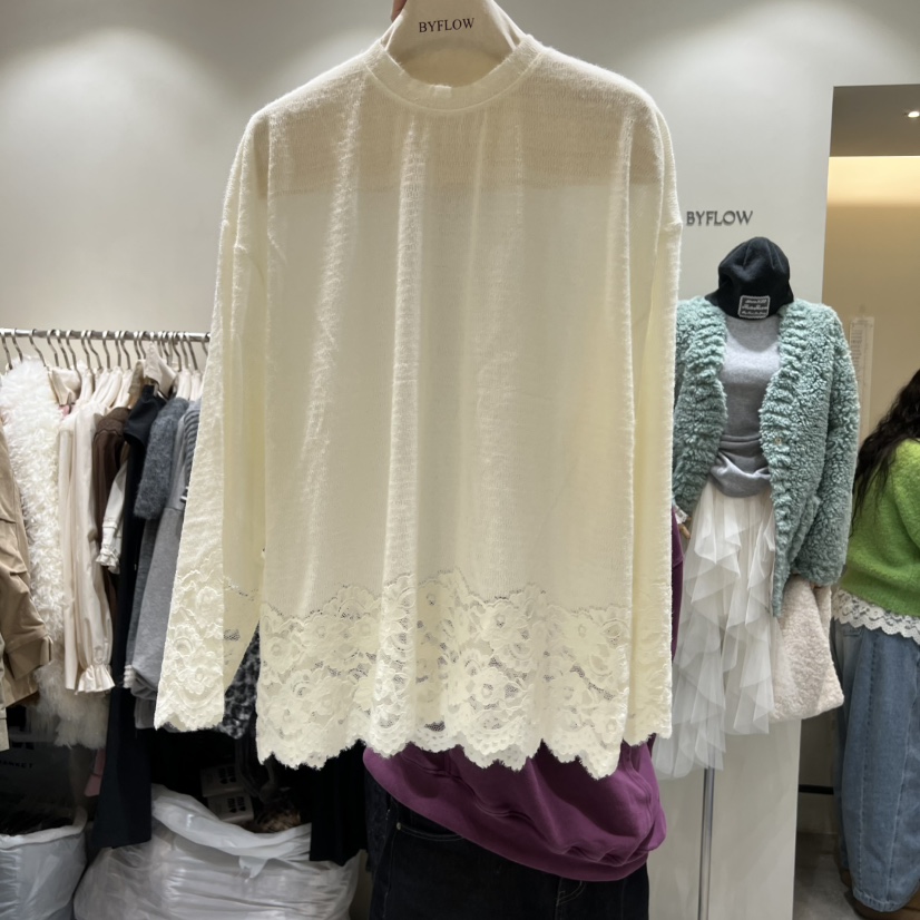 BY FLOW東大門㊣直郵女裝新款真品推薦熱賣人氣職業長袖T恤BY FLOW長袖T恤圖色2