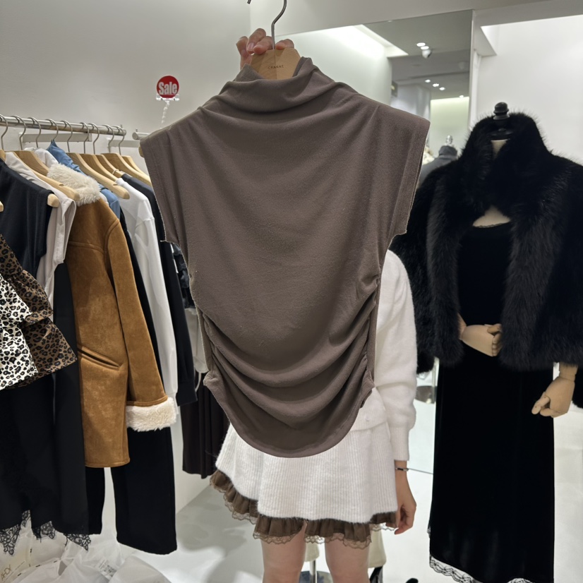 AHOY韓國代購㊣女裝新品熱賣時尚25秋冬推薦休閑職業人氣T恤AHOYT恤圖色2