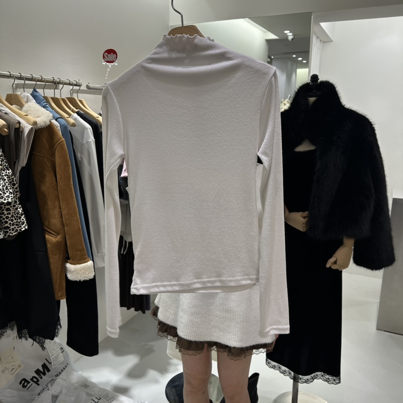 AHOY韓國直郵㊣女士新品真品休閑熱賣時尚職業長袖T恤假兩件AHOY長袖T恤