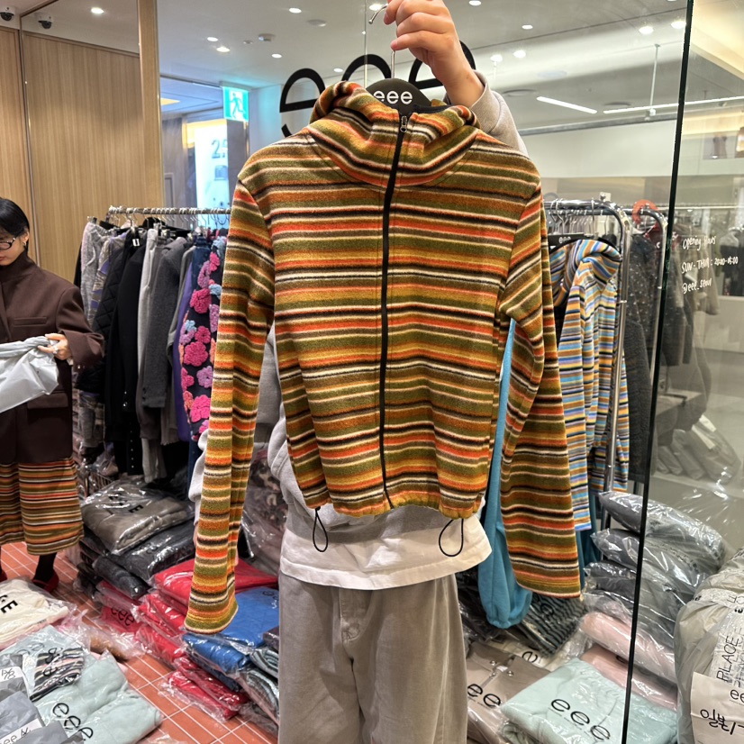 E/E/E東大門㊣實拍女士新品熱賣推薦時尚職業衛衣連帽衫加絨E/E/E衛衣圖色2