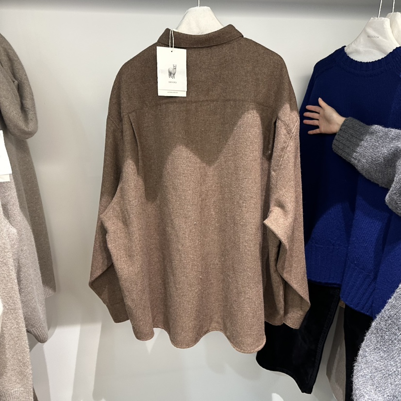 FRENCH DOOR東大門㊣實拍女士新品時尚25秋冬襯衫蕾絲衫羊毛FRENCH DOOR襯衫/蕾絲衫