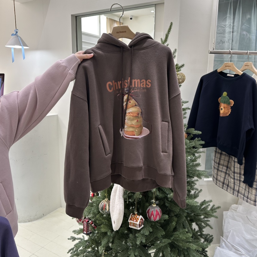 OURMOMENT東大門㊣代購女士新款職業休閑真品時尚熱賣衛衣加絨OURMOMENT衛衣圖色3