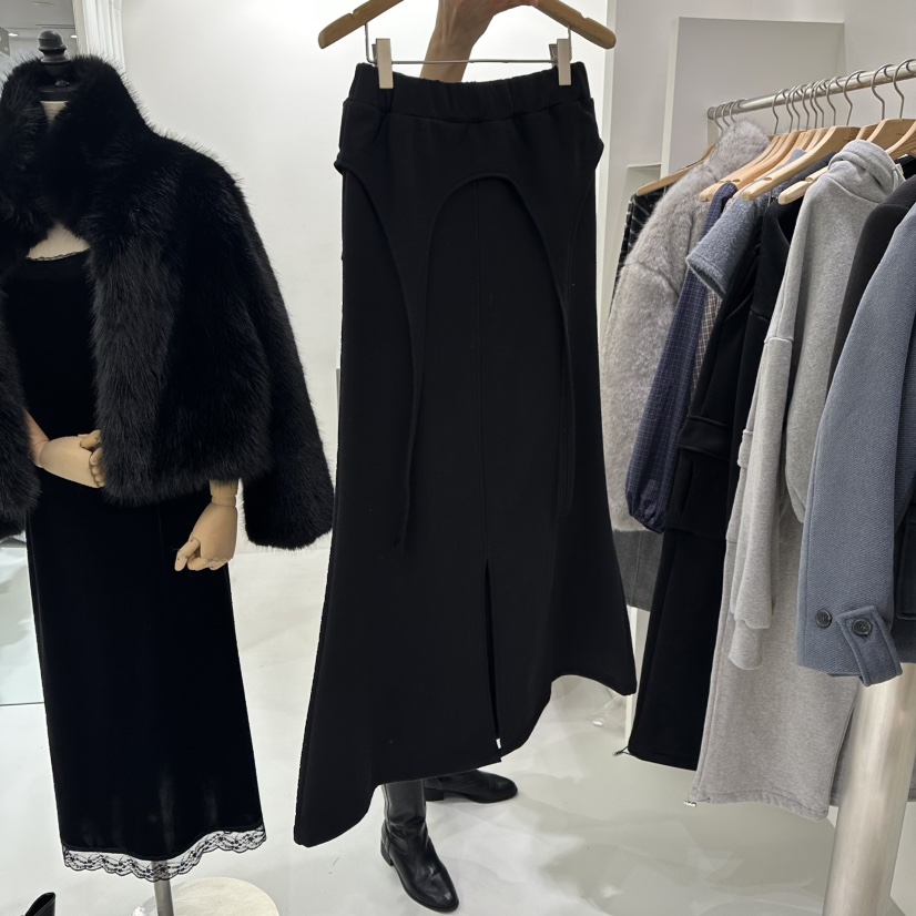 AHOY韓國直郵㊣女裝新品休閑推薦職業25秋冬人氣時尚真品長裙AHOY長裙圖色2