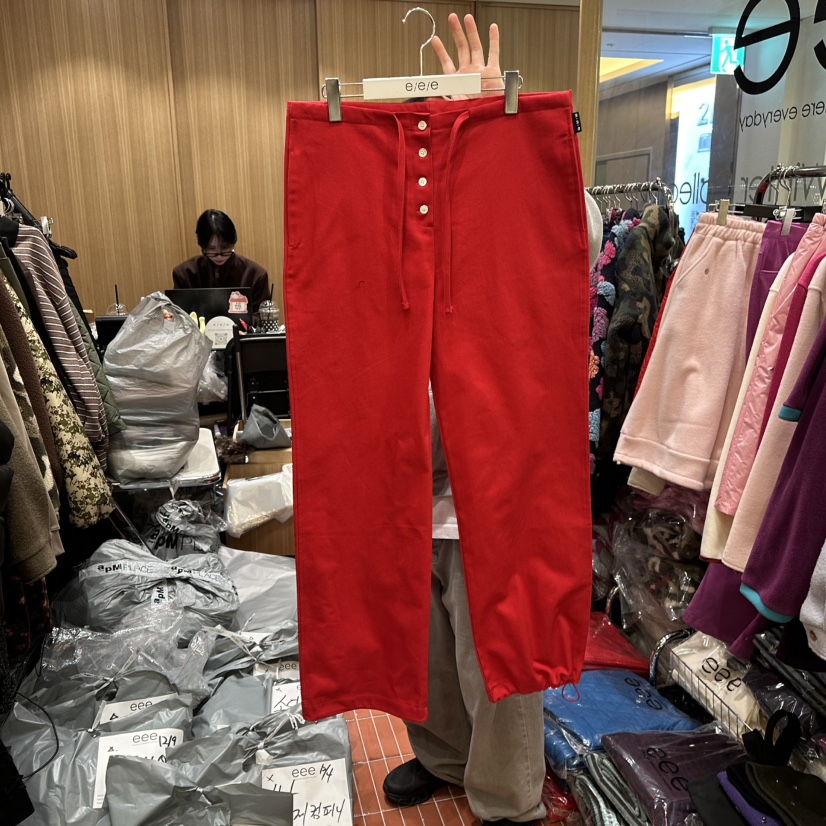 E/E/E東大門㊣直郵女裝新款時尚職業推薦熱賣真品休閑褲棉E/E/E休閑褲圖色1