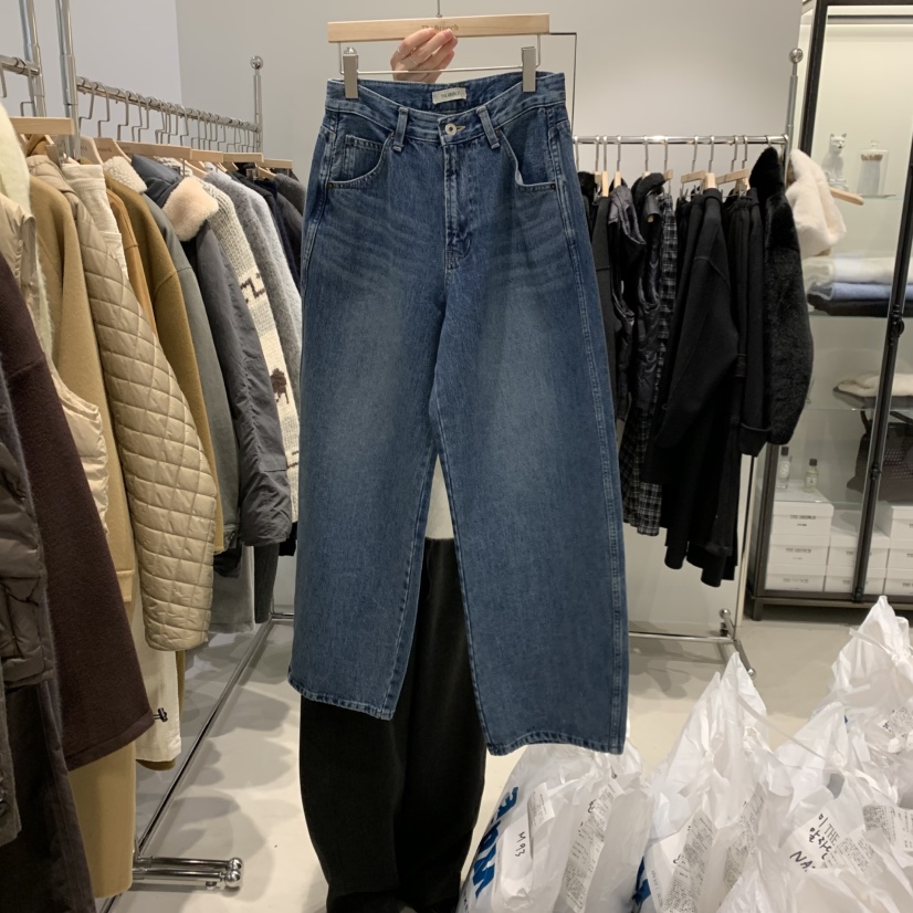 THE BRUNCH東大門㊣直郵女裝新款休閑熱賣25秋冬推薦牛仔褲THE BRUNCH牛仔褲圖色1