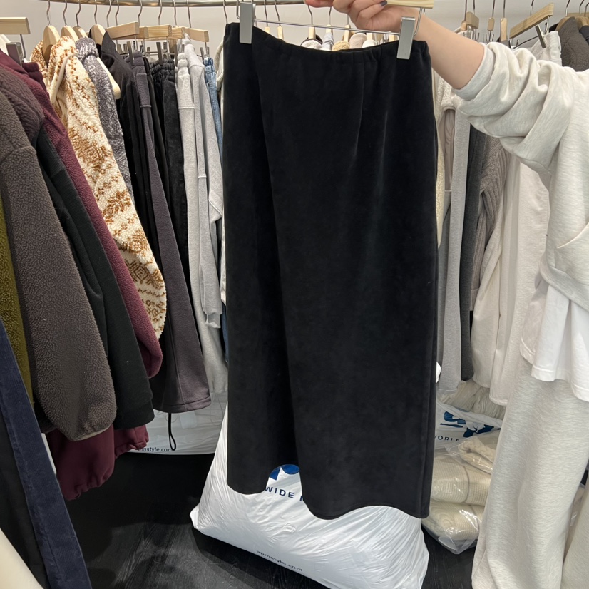 TAFFETA東大門㊣實拍女士新款時尚推薦人氣職業真品長裙天鵝絨TAFFETA長裙圖色2