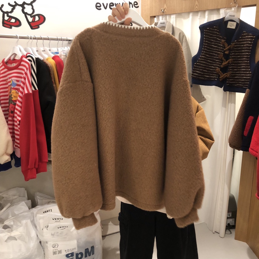 VENTI東大門㊣實拍女士新品人氣真品25秋冬時尚夾克泰迪熊開衫VENTI夾克