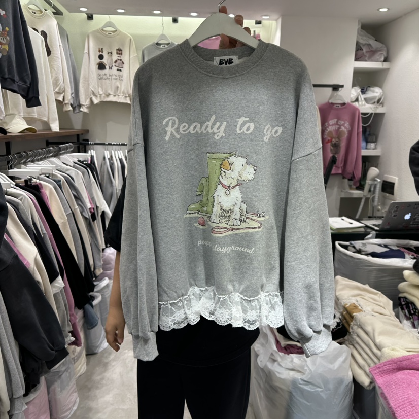 EVE東大門㊣直郵女裝新款真品人氣25秋冬休閑時尚職業衛衣加絨EVE衛衣圖色2