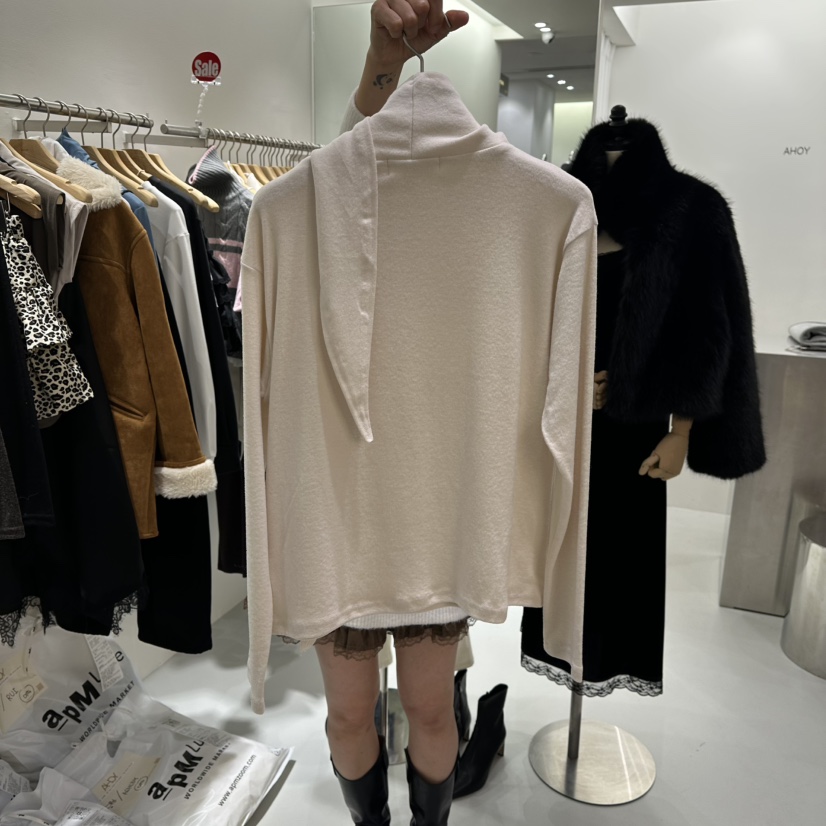 AHOY韓國直郵㊣女裝新款時尚推薦職業人氣休閑25秋冬長袖T恤AHOY長袖T恤