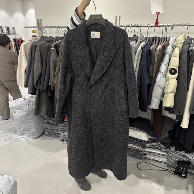 DIARRA東大門㊣代購女裝新品25秋冬熱賣職業推薦中長款大衣DIARRA中長款大衣圖色1
