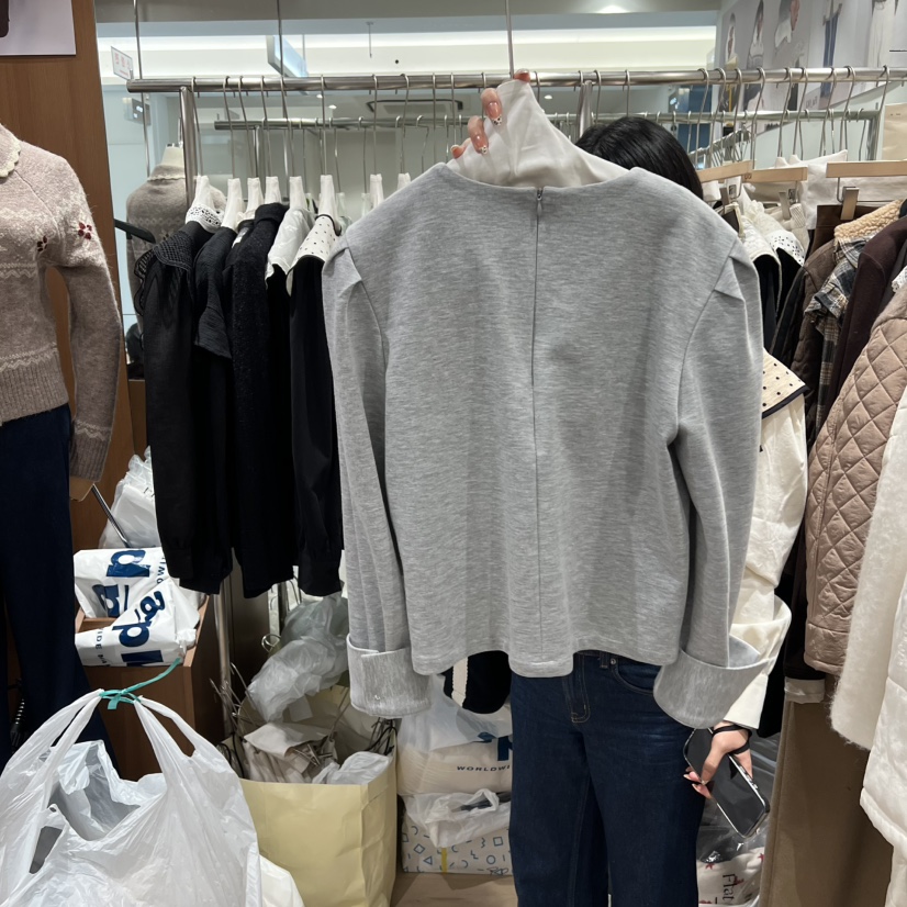 OGI東大門㊣實拍女士新品職業真品人氣25秋冬休閑推薦長袖T恤FLat OGI長袖T恤