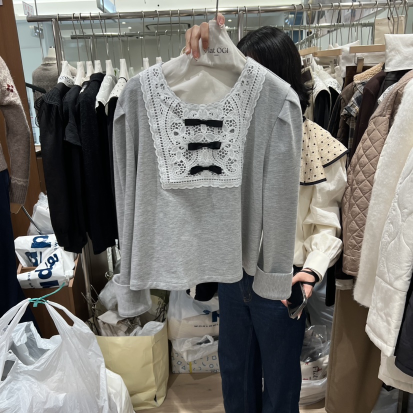 OGI東大門㊣實拍女士新品職業真品人氣25秋冬休閑推薦長袖T恤FLat OGI長袖T恤圖色1