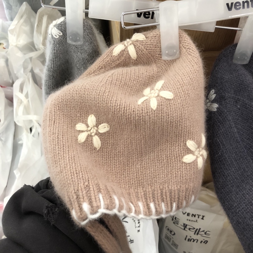 VENTI韓國代購㊣女士新款人氣25秋冬推薦熱賣時尚帽子安哥拉VENTI帽子圖色2