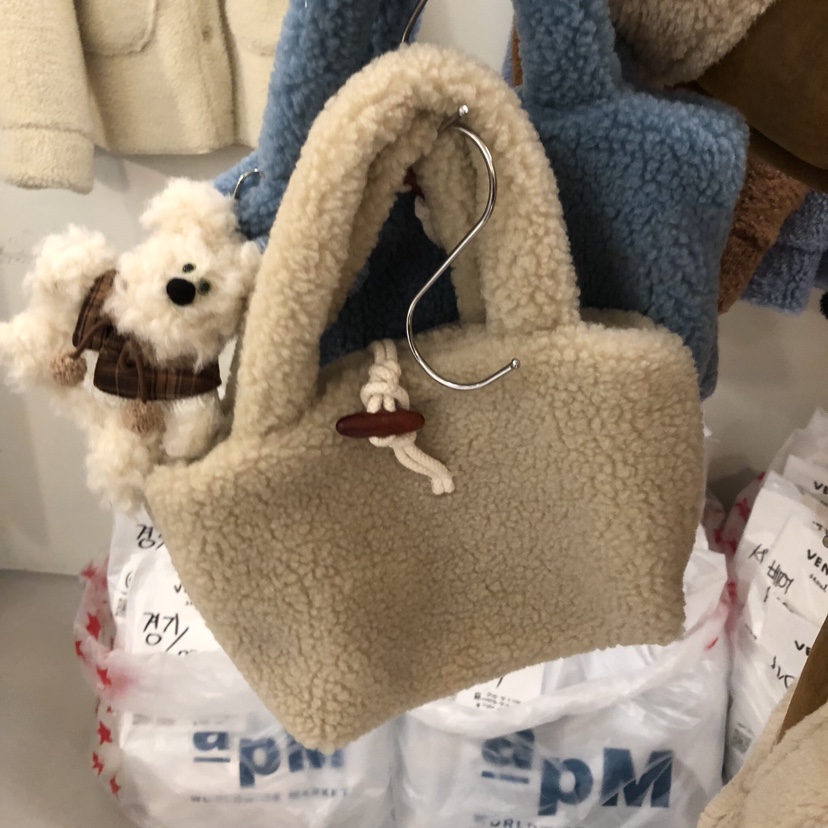 VENTI韓國直郵㊣女裝新款25秋冬休閑熱賣手提包不含掛件羊皮VENTI手提包圖色2