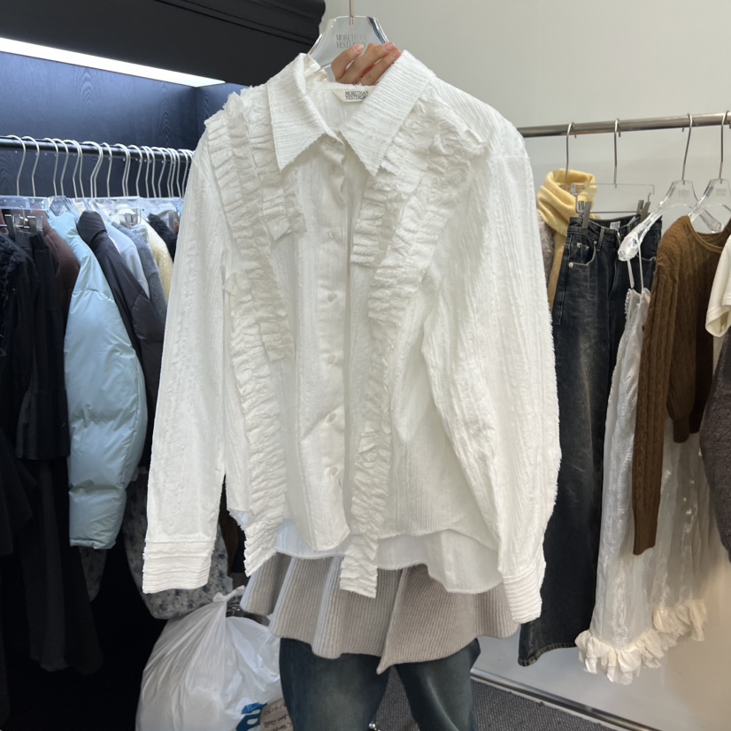 MORE THAN YESTERDAY/LOVE YOU SO MUCH東大門㊣直郵女士新品真品襯衫蕾絲衫LYSM/MORE THAN YESTERDAY襯衫/蕾絲衫圖色1