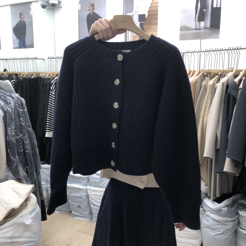 MOI-A韓國直郵㊣女裝新品人氣休閑熱賣職業真品時尚25秋冬毛衣MOI-A毛衣圖色3