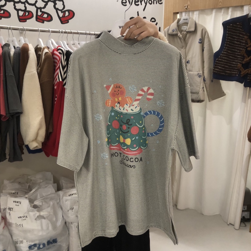 VENTI東大門㊣代購女士新款休閑推薦時尚人氣熱賣真品職業T恤VENTIT恤圖色1