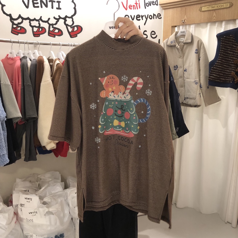 VENTI東大門㊣代購女士新款休閑推薦時尚人氣熱賣真品職業T恤VENTIT恤圖色2