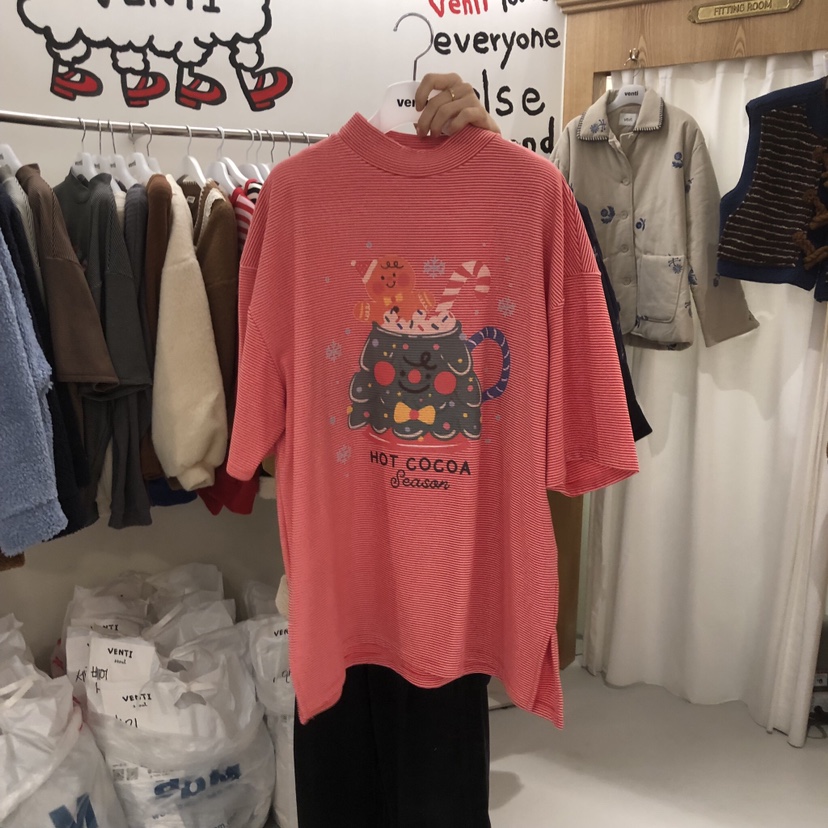 VENTI東大門㊣代購女士新款休閑推薦時尚人氣熱賣真品職業T恤VENTIT恤圖色3