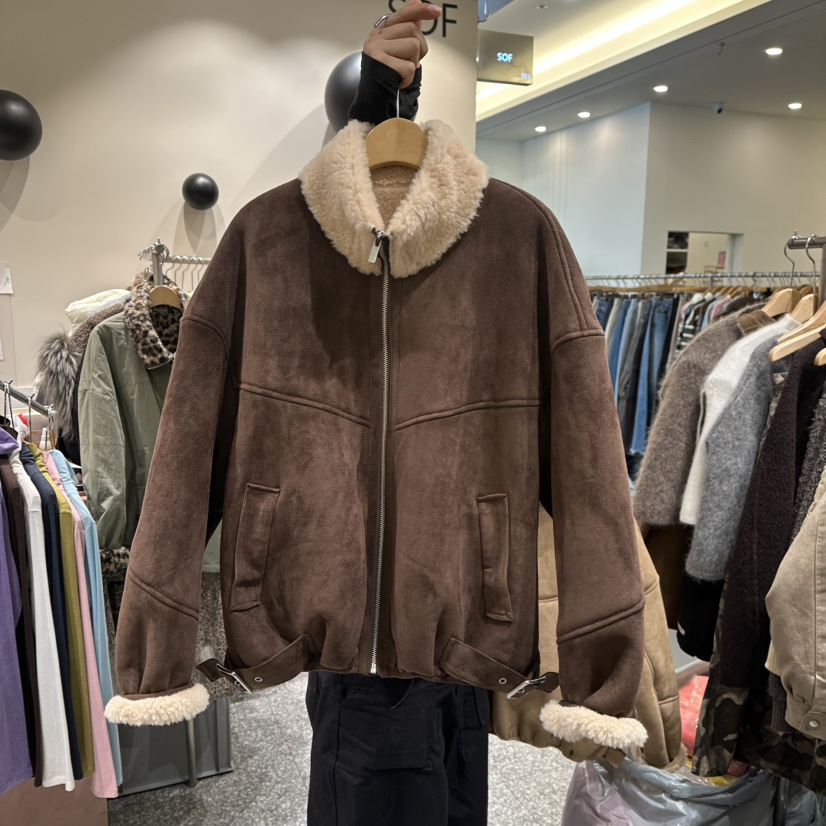 SOF韓國直郵㊣女裝新品真品時尚推薦休閑熱賣職業25秋冬夾克高領SOF夾克圖色2