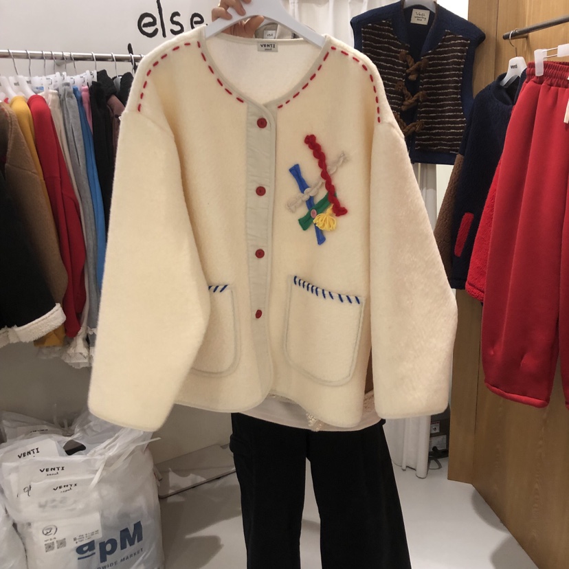 VENTI東大門㊣實拍女裝新品休閑推薦職業25秋冬時尚真品夾克VENTI夾克圖色1