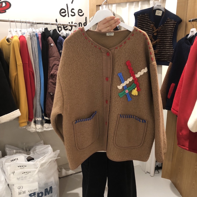 VENTI東大門㊣實拍女裝新品休閑推薦職業25秋冬時尚真品夾克VENTI夾克圖色2