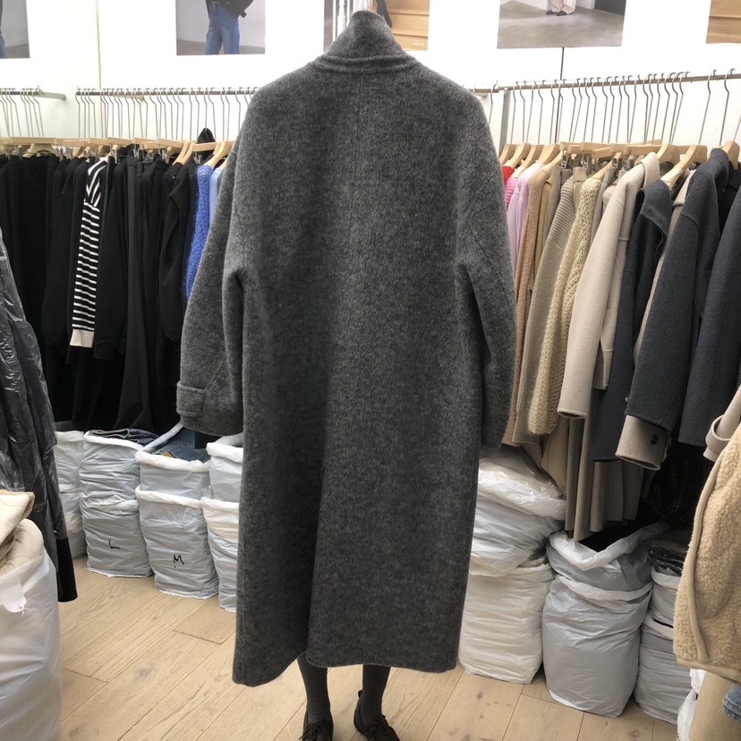 MOI-A東大門㊣代購女士新款休閑真品熱賣職業人氣中長款大衣MOI-A中長款大衣