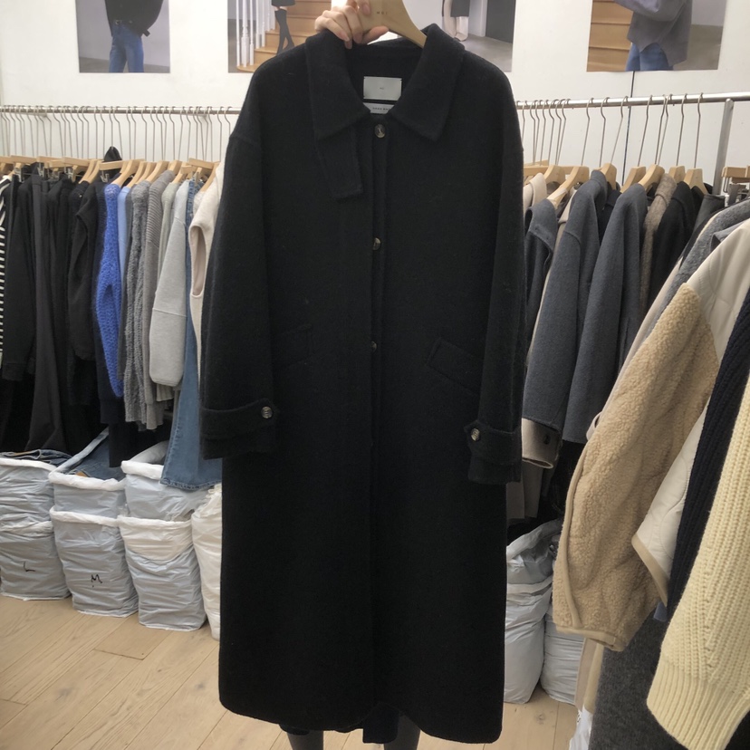 MOI-A東大門㊣代購女士新款休閑真品熱賣職業人氣中長款大衣MOI-A中長款大衣圖色2