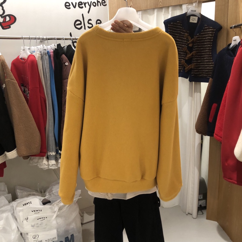 VENTI韓國直郵㊣女士新款人氣職業時尚推薦休閑真品熱賣衛衣絨VENTI衛衣