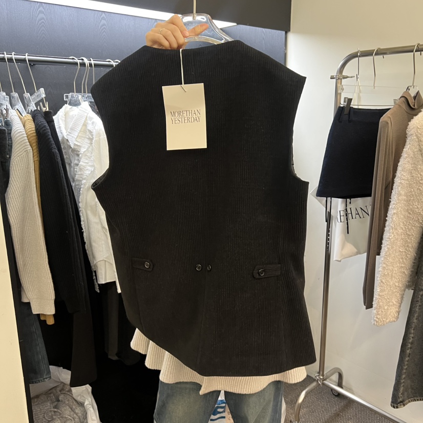 MORE THAN YESTERDAY/LOVE YOU SO MUCH韓國代購㊣女裝新款熱賣馬甲LYSM/MORE THAN YESTERDAY馬甲