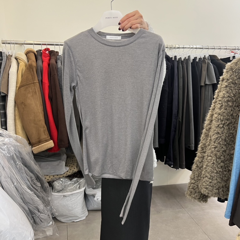 PORTS MOSS韓國代購㊣女裝新款時尚真品25秋冬推薦長袖T恤PORTS MOSS長袖T恤圖色4
